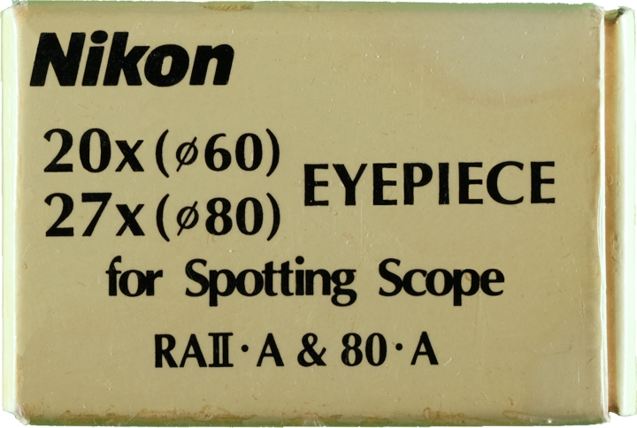 Nikon Øjestykke - Spotting Scope - 20x(ø60) 27x(ø80)