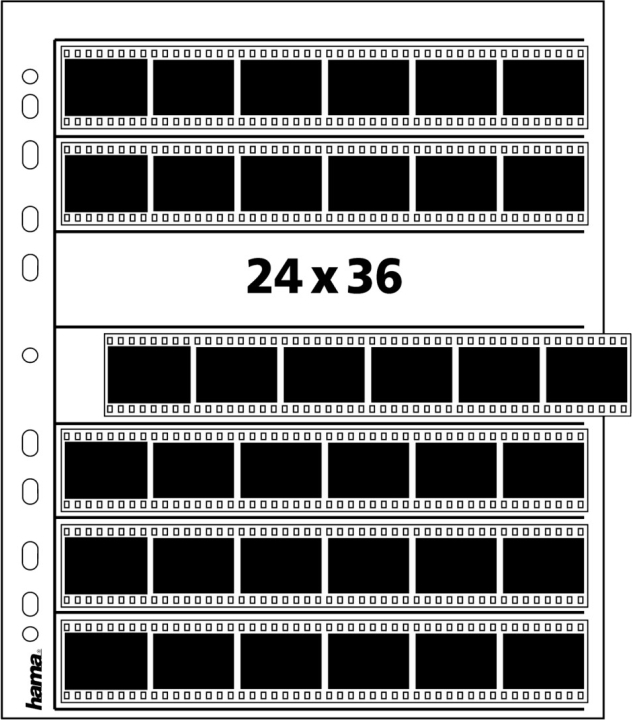 Hama PP Klar Negativlommer 24x36 cm 7á6 - 25 Blade