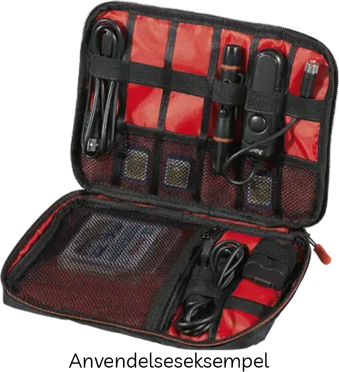 Hama FANCY Organisationstaske - Medium - Sort & Rød