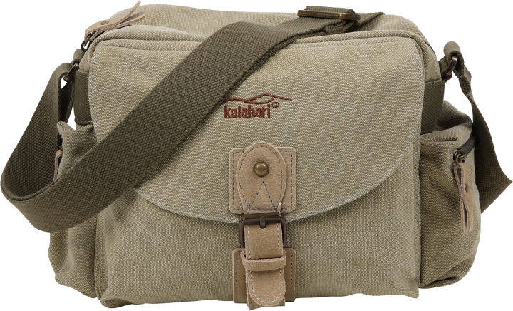 Kalahari MOLOPO K-41i Skulderstaske - Khaki Canvas (Grøn)