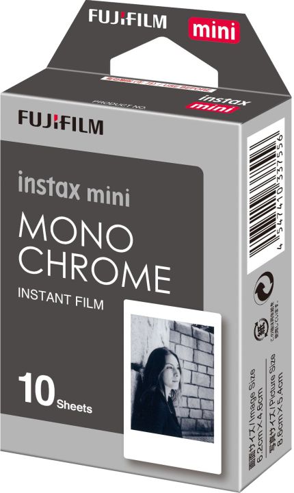 FUJIFILM Instax Mini Film Monochrome (Sort/Hvid)