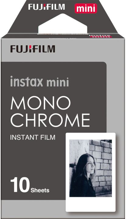 FUJIFILM Instax Mini Film - Monochrome (Sort/Hvid)