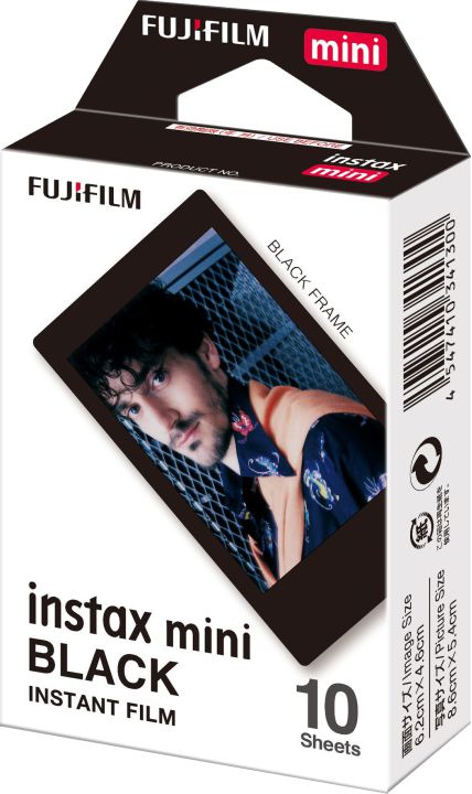 FUJIFILM Instax Mini Film - Black Frame (Sort)