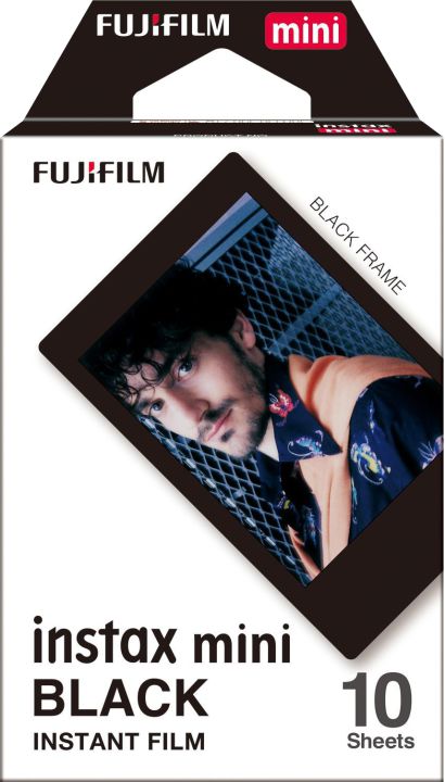 FUJIFILM Instax Mini Film - Black Frame (Sort)