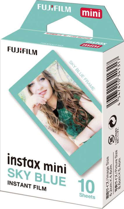 FUJIFILM Instax Mini Film - Sky Blue (Blå)