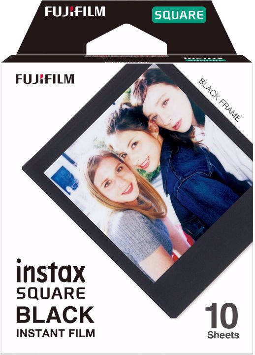 FUJIFILM Instax Square Film - Black Frame (Sort)