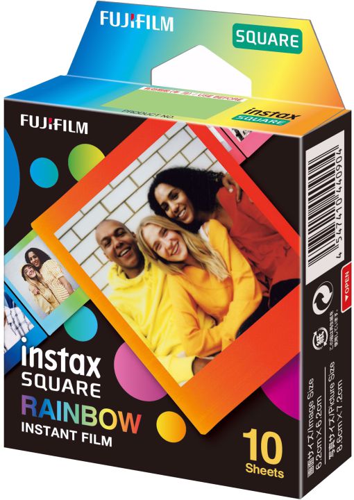 FUJIFILM Instax Square Film - Rainbow (Regnbue)