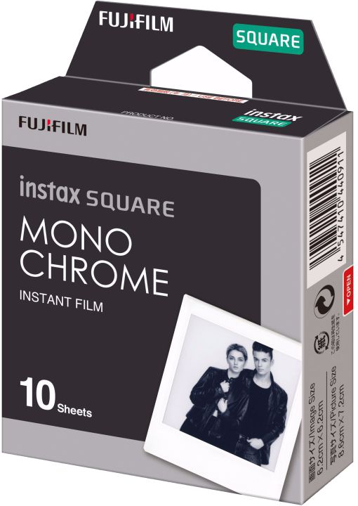 FUJIFILM Instax Square Film - Monochrome (Sort-Hvid)