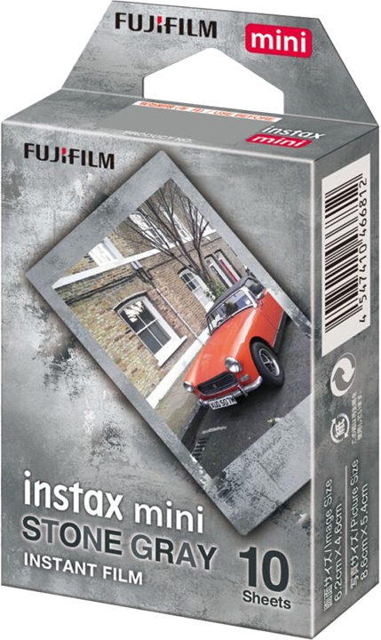 FUJIFILM Instax Mini Film - Stone Grey (Stengrå)