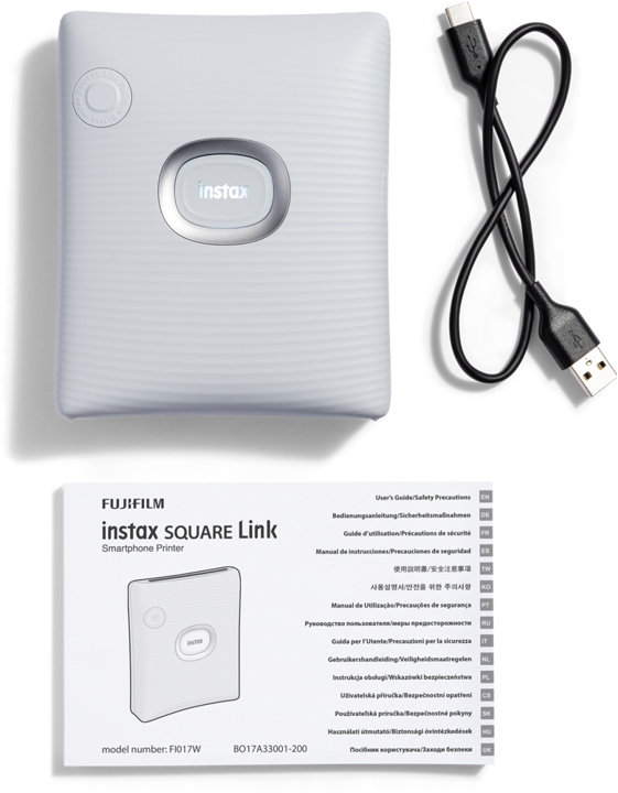 FUJIFILM Instax Square Link Printer - Ash White (Hvid)