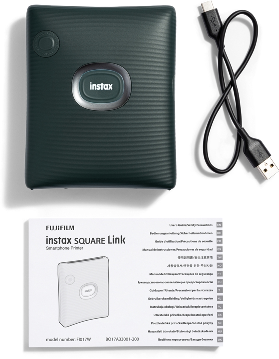 FUJIFILM Instax Square Link Printer - Midnight Green (Grøn)