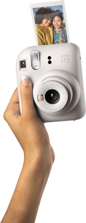 FUJIFILM Instax Mini 12 Kamera - Clay White (Hvid)