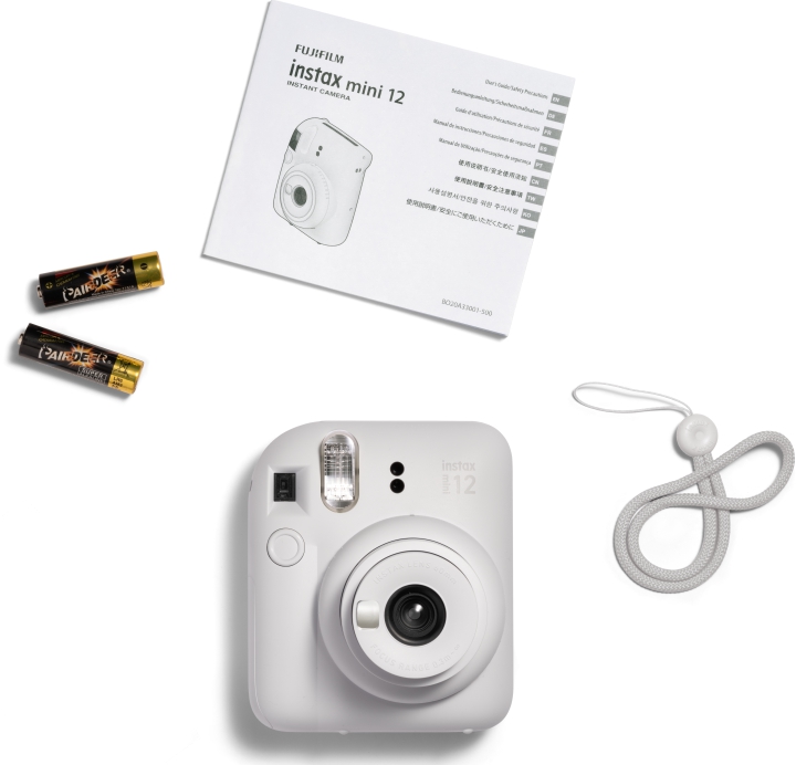 FUJIFILM Instax Mini 12 Kamera - Clay White (Hvid)