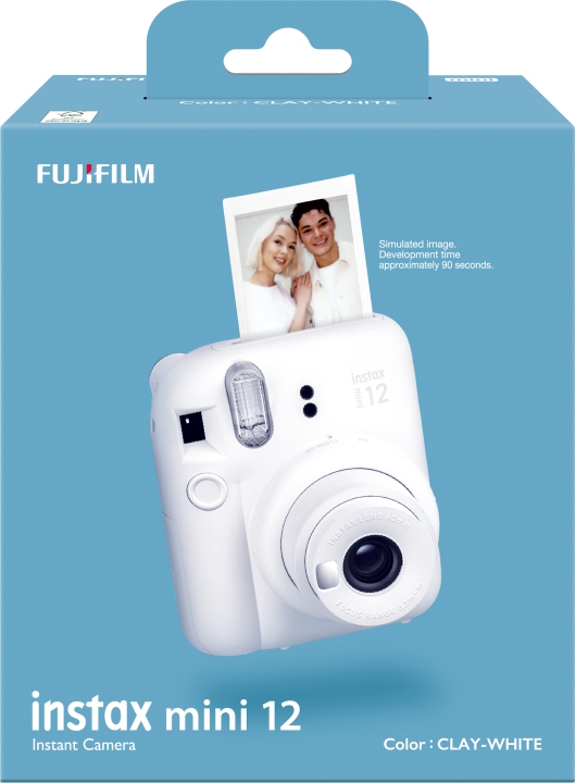 FUJIFILM Instax Mini 12 Kamera - Clay White (Hvid)