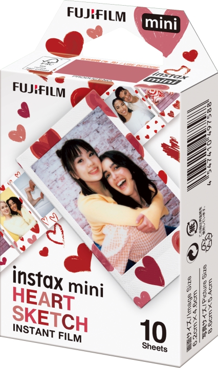 FUJIFILM Instax Mini Film - Hearts (Hjerter)