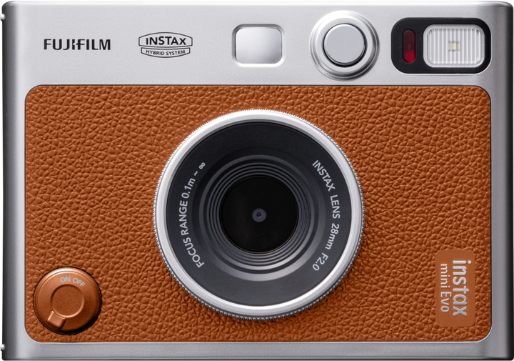 FUJIFILM Instax Mini Evo Hybrid-Kamera - Brown (Brun)