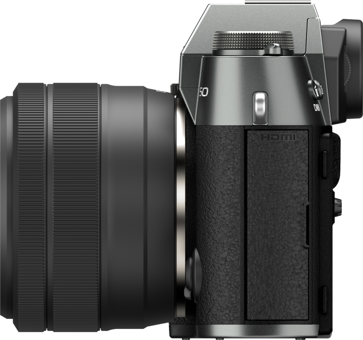 FUJIFILM X-T50 Charcoal Sølv Kit m/ XC 15-45mm F3.5-5.6 OIS PZ