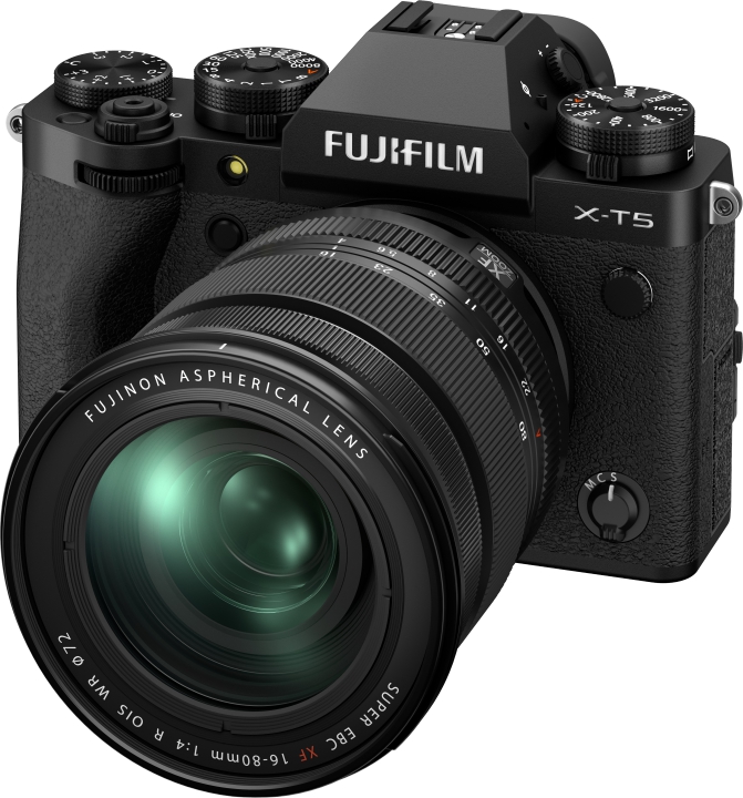 FUJIFILM X-T5 Kit Sort m/ XF 16-80mm F4.0 R