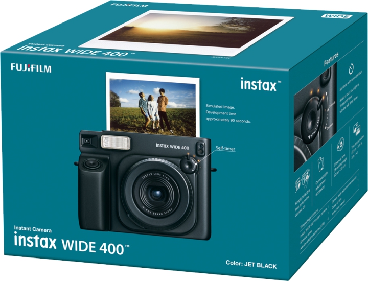 FUJIFILM Instax Wide 400 Kamera - Black (Sort)
