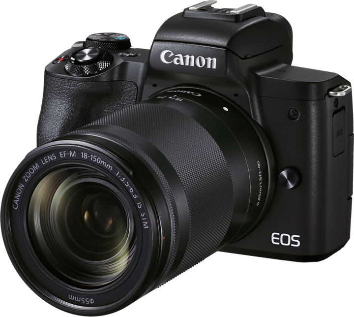 Canon EOS M50 Mark II Sort Kit m/ EF-M 18-150mm F3.5-6.3 IS STM Sort