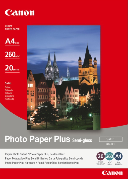 Canon Fotopapir A4 Semi-Blank Plus 260g/m² - 20 sider