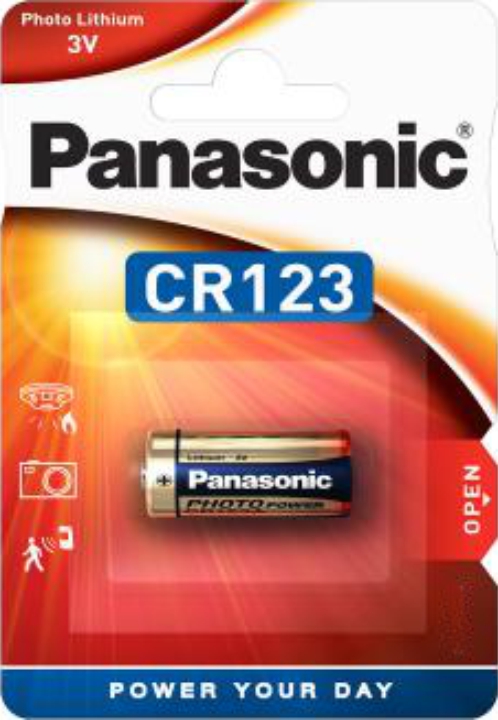 Panasonic CR123A Batteri - 3V