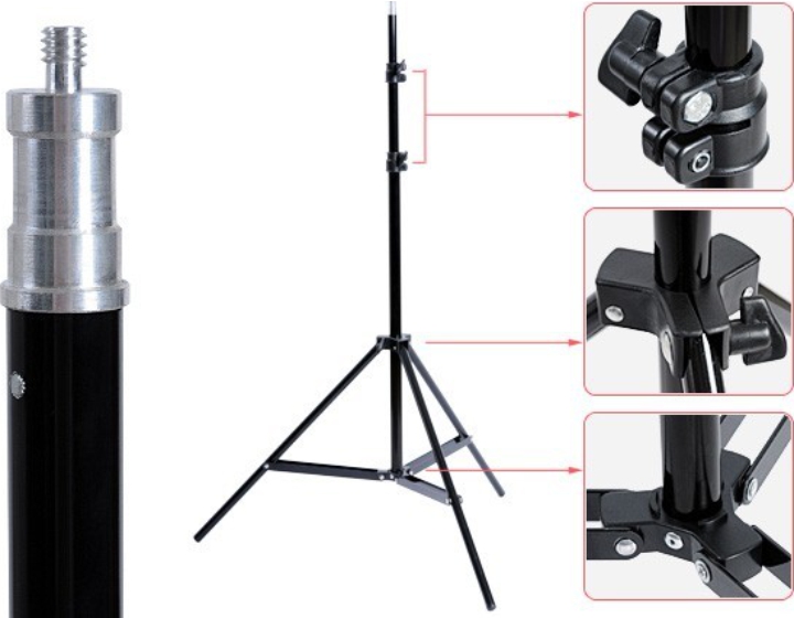 Godox 302 Lampestativ - 190cm Sort