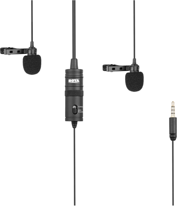 BOYA Dual Knaphulsmikrofoner BY-M1DM - TRRS