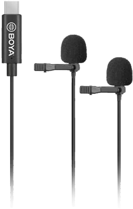 BOYA Dual Knaphulsmikrofoner BY-M3D - USB-C
