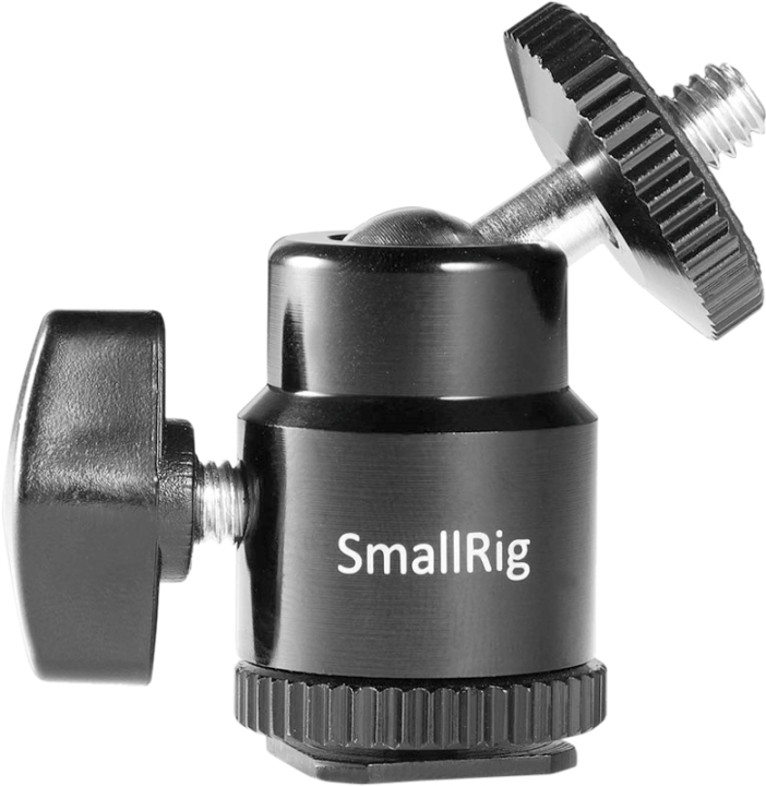 SmallRig 761 Cold Shoe Kuglehoved Adapter m/ 1/4'' Skrue