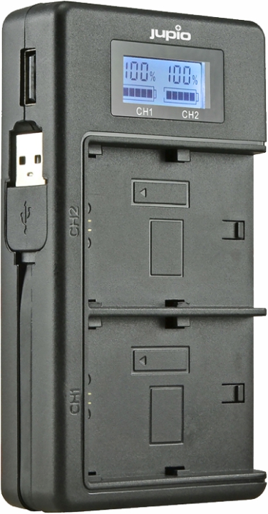 Jupio Canon LP-E6 USB Duo Oplader