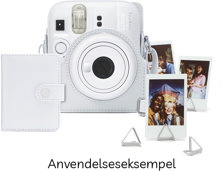 FUJIFILM Instax Mini 13 Tilbehørskit - Clay White (Hvid)