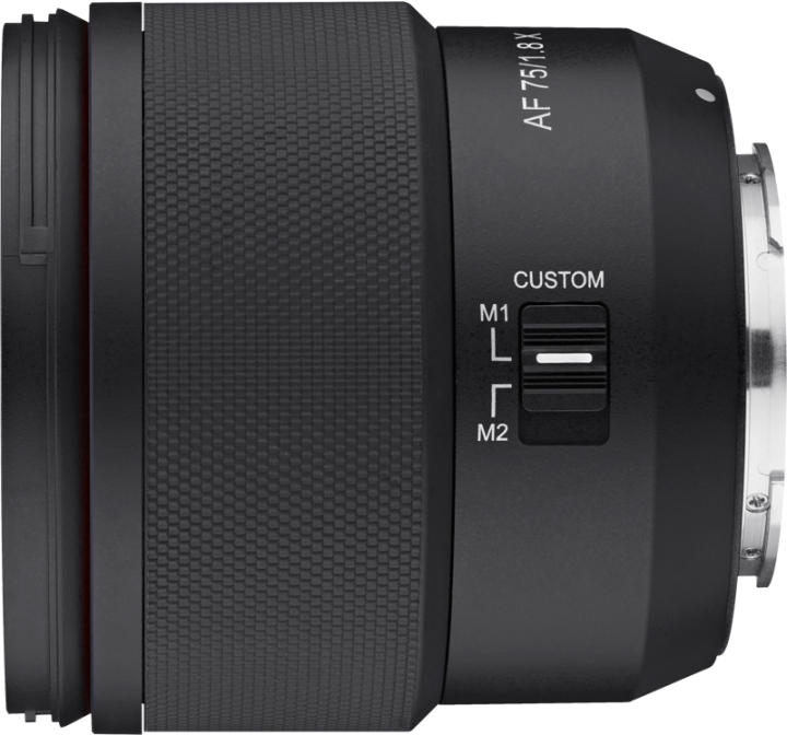 SAMYANG AF 75mm F1.8 m/ Objektiv Station FOC - FUJIFILM X-Mount